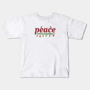 Chickadee Peace Kids T-Shirt